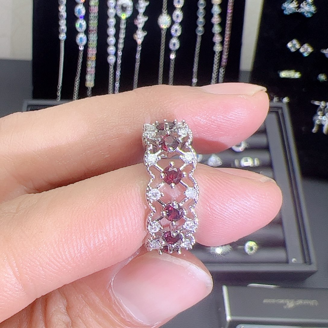 紫晶珠宝半成品银S925镶嵌