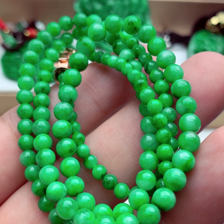 翡翠未镶嵌毛衣链