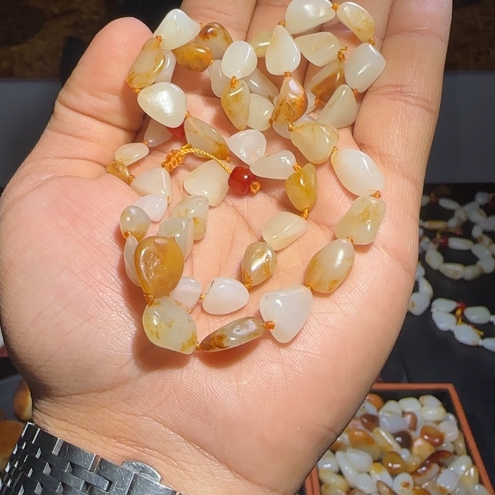 和田玉项链未镶嵌52.5克