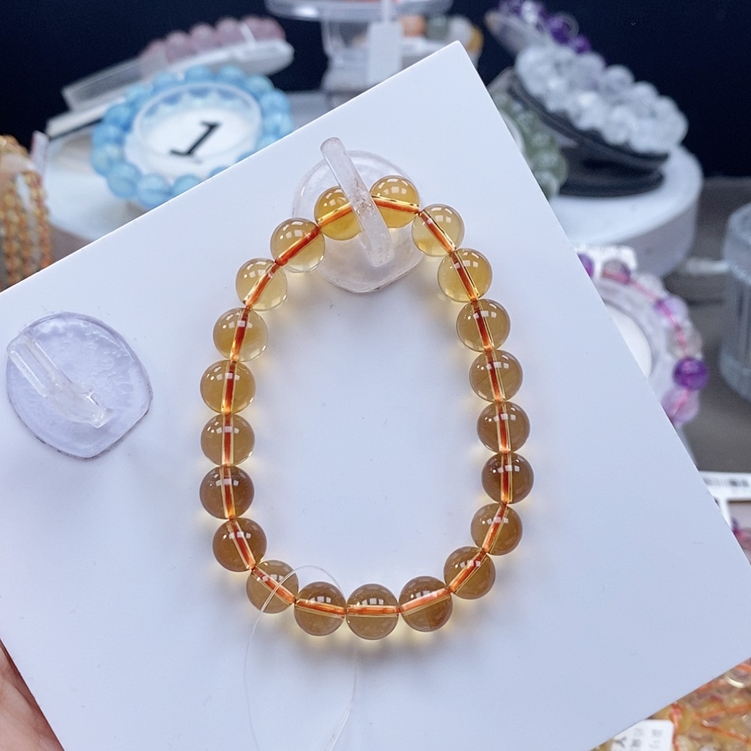 未镶嵌手串水晶黄水