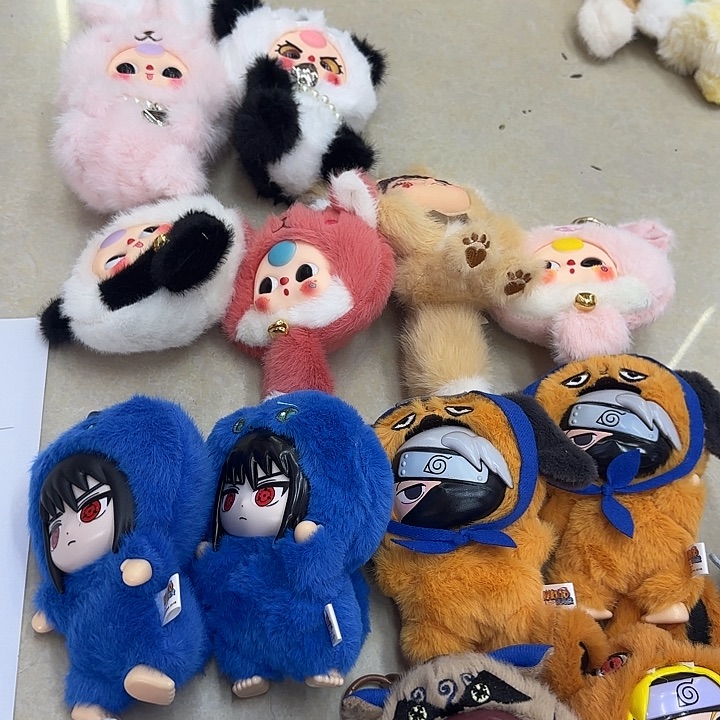 月***牙毛绒14个毛绒玩具