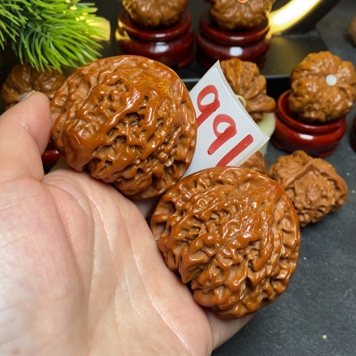 文玩核桃把件51官帽991