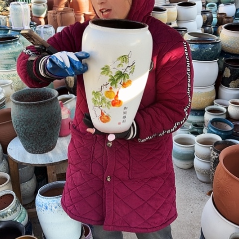 17口33高瑕疵盆子。