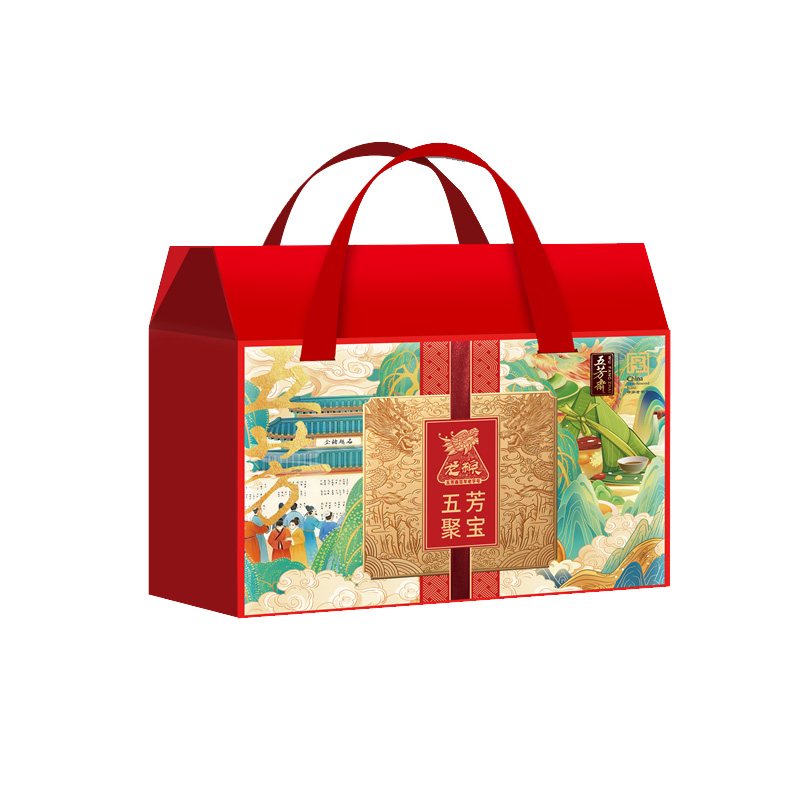五芳斋粽子礼盒装猪肉蛋黄豆沙粽端午节送礼团购五芳聚宝