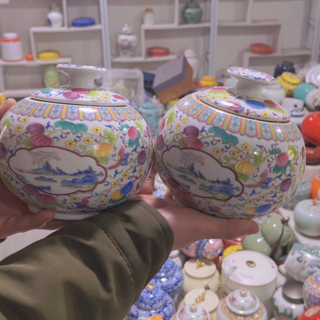 临时链接精美陶瓷茶叶罐