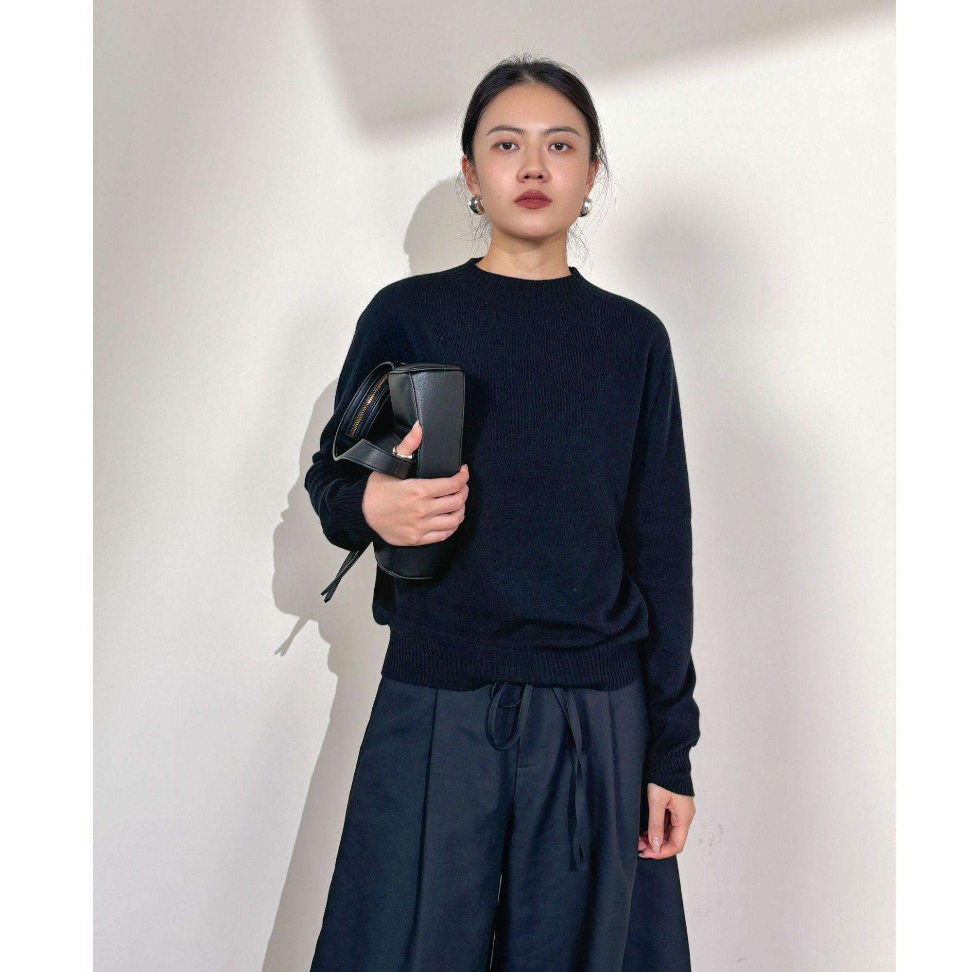 【春季上新】新款高定新澳无缝100山羊绒纯色时尚毛针织衫