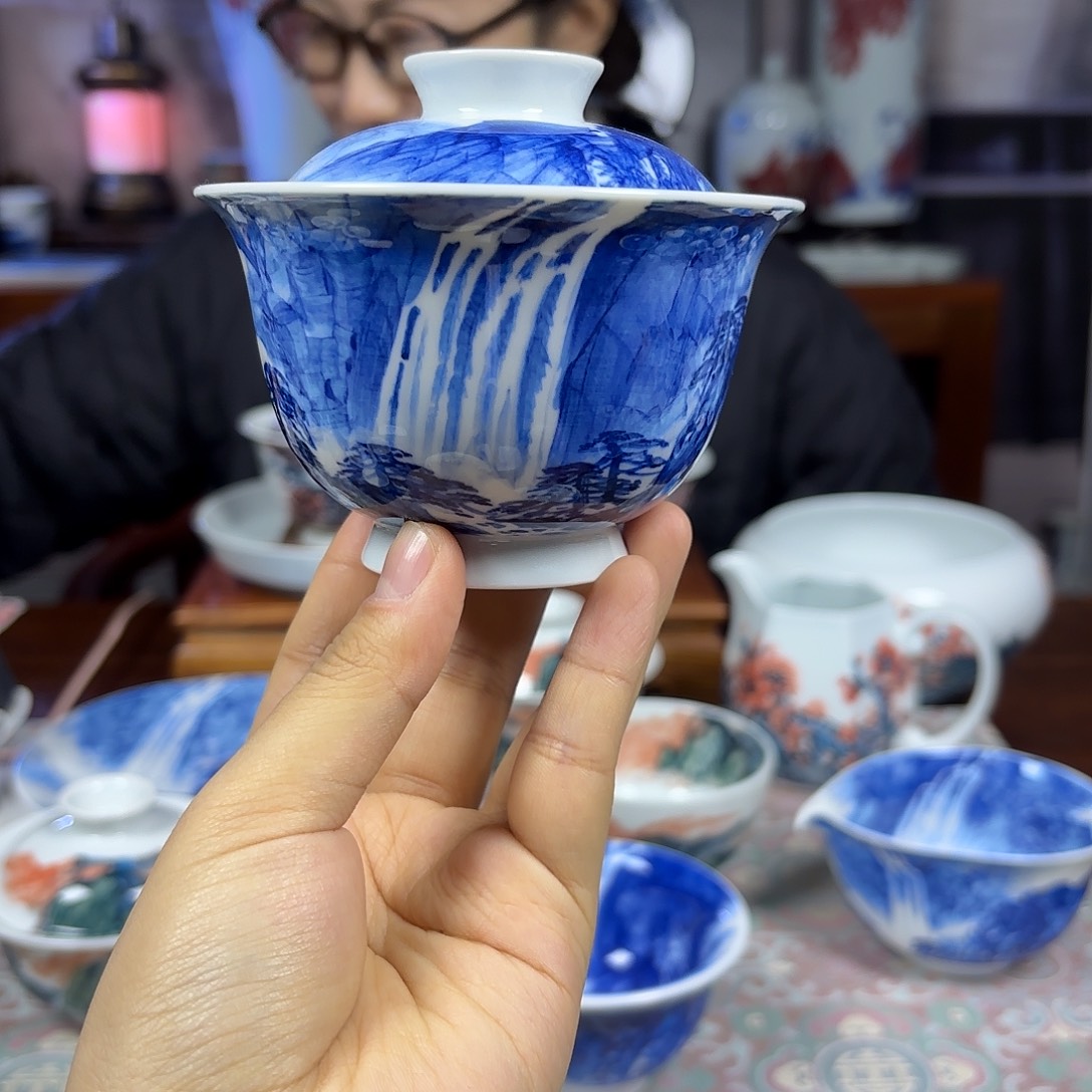国一王老师手绘山水