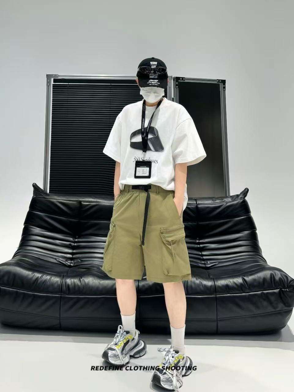 『光头臻选』2025年时尚新款潮流百搭薄款速干简约短裤-8511