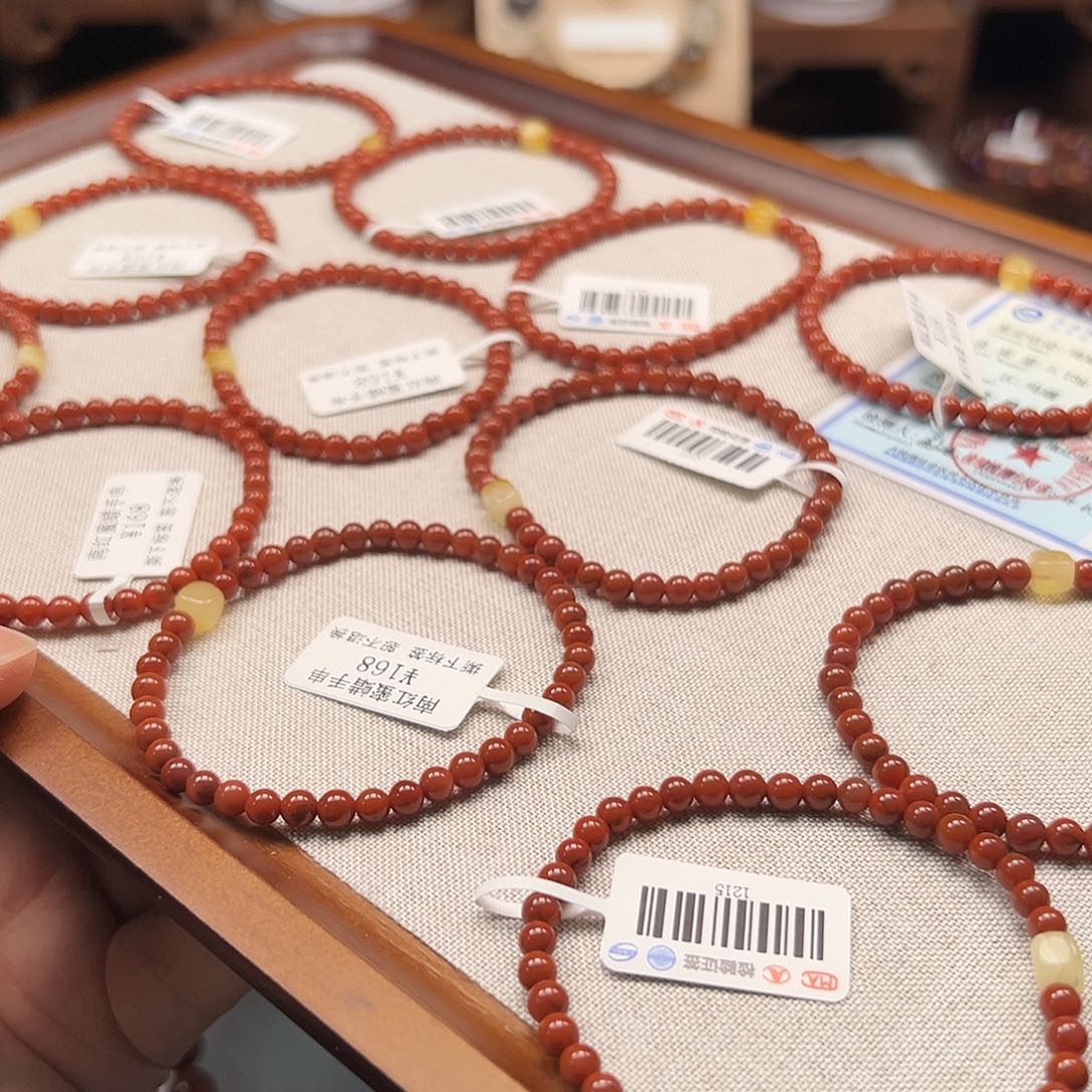 南红玛瑙未镶嵌手链001