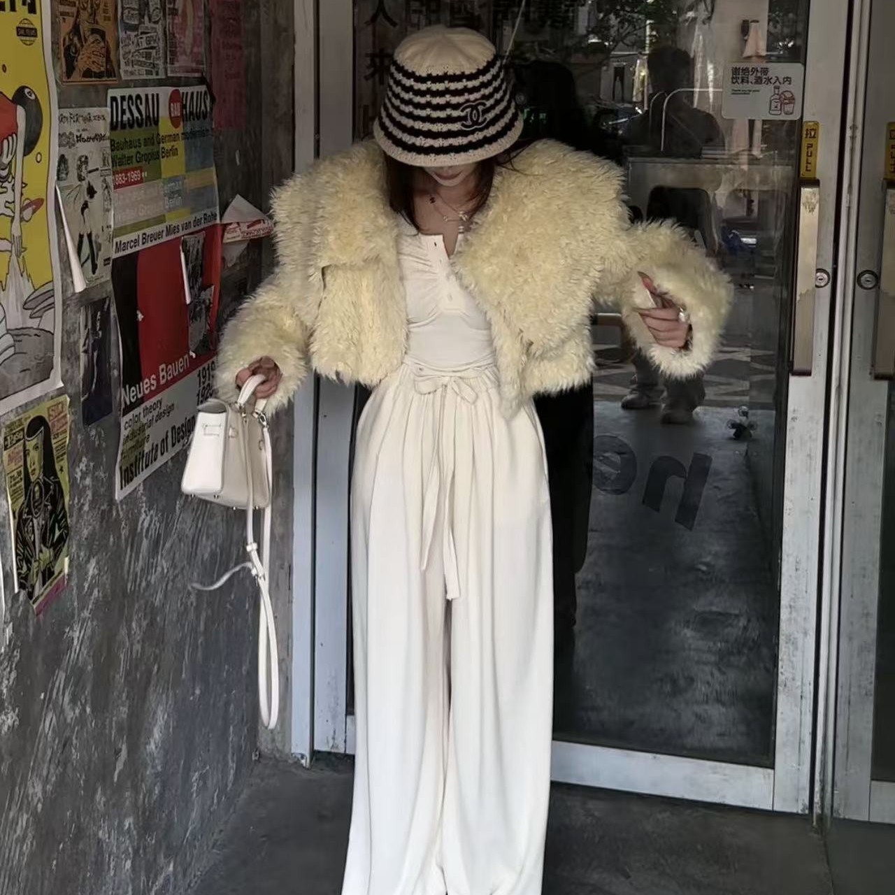 环保托斯卡纳皮毛一体外套