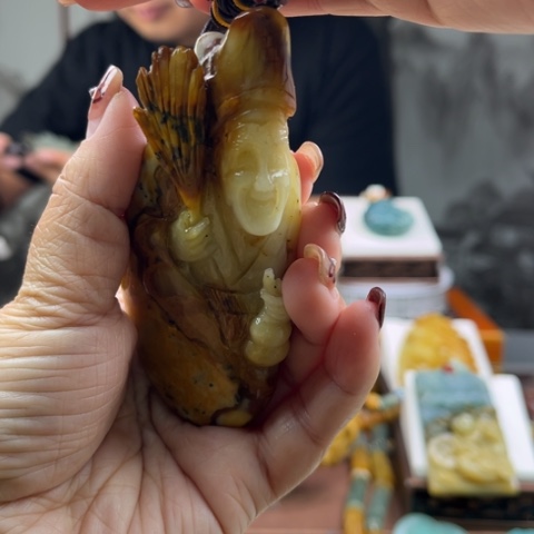 岫玉手把件未镶嵌手把