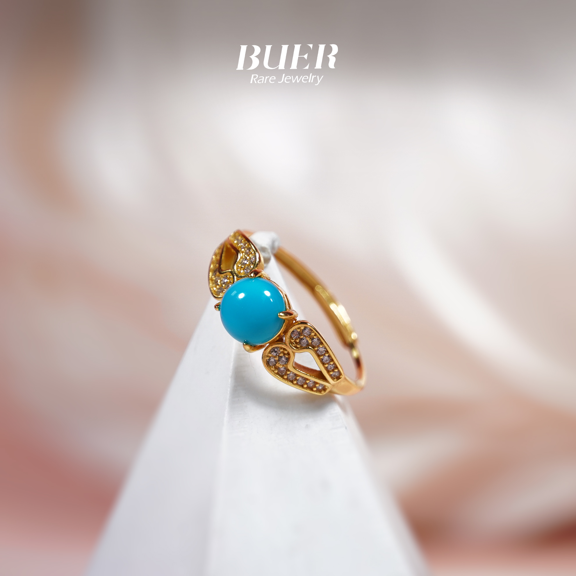 【不二】睡美人蓝松银戒指