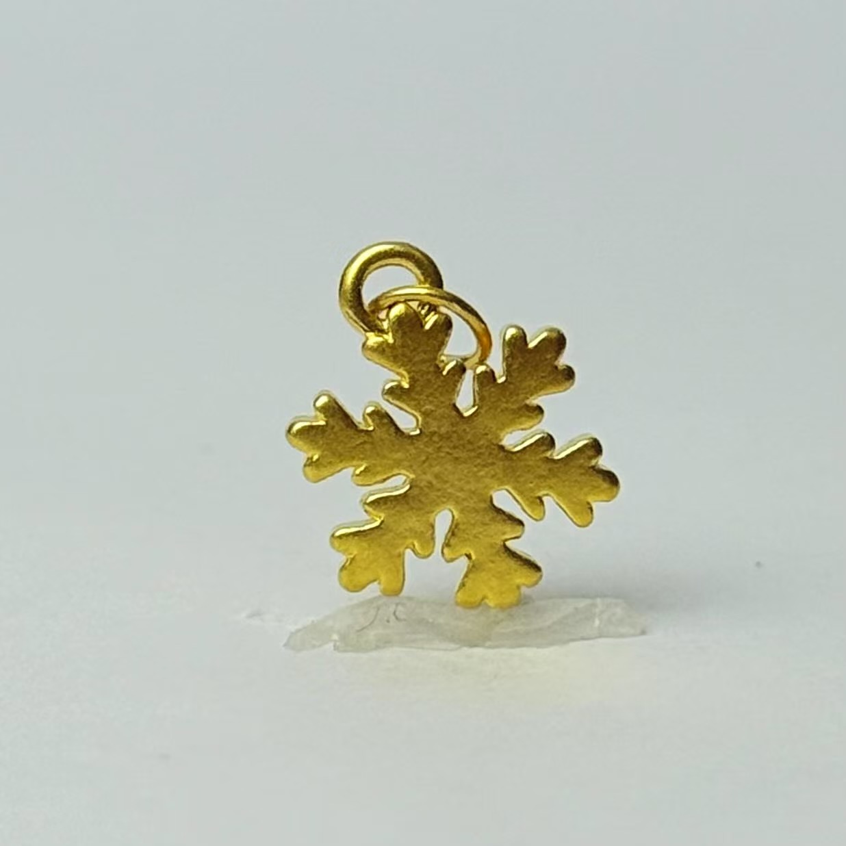 水贝黄金足金999叶子素金雪花DP1075