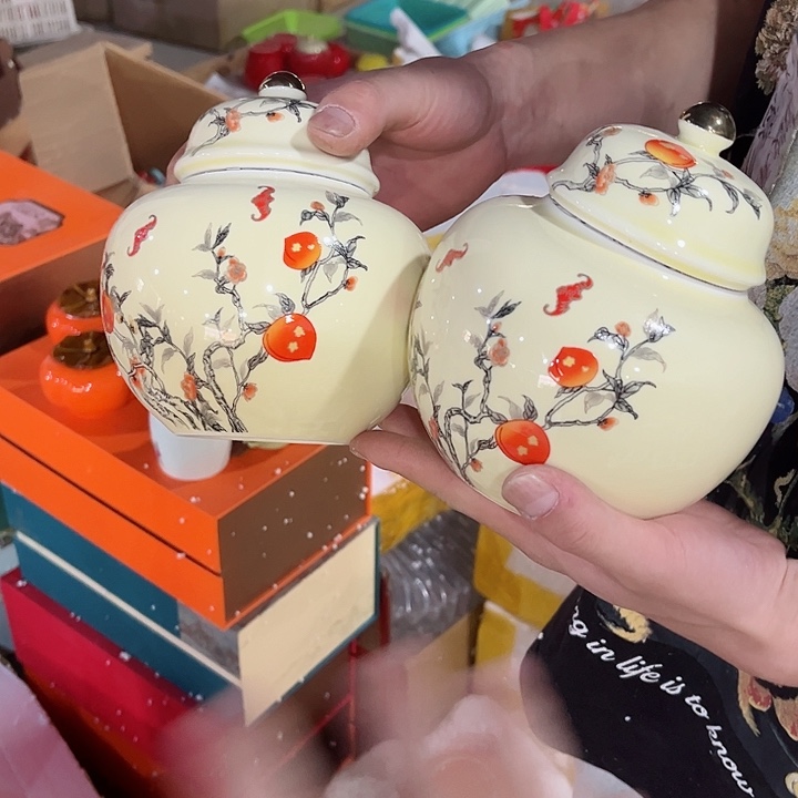 罐陶瓷茶叶罐密封罐家用