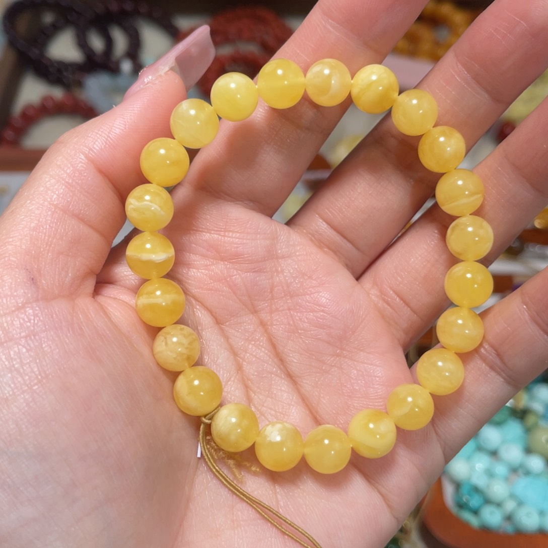 蜜蜡手绳未镶嵌手串