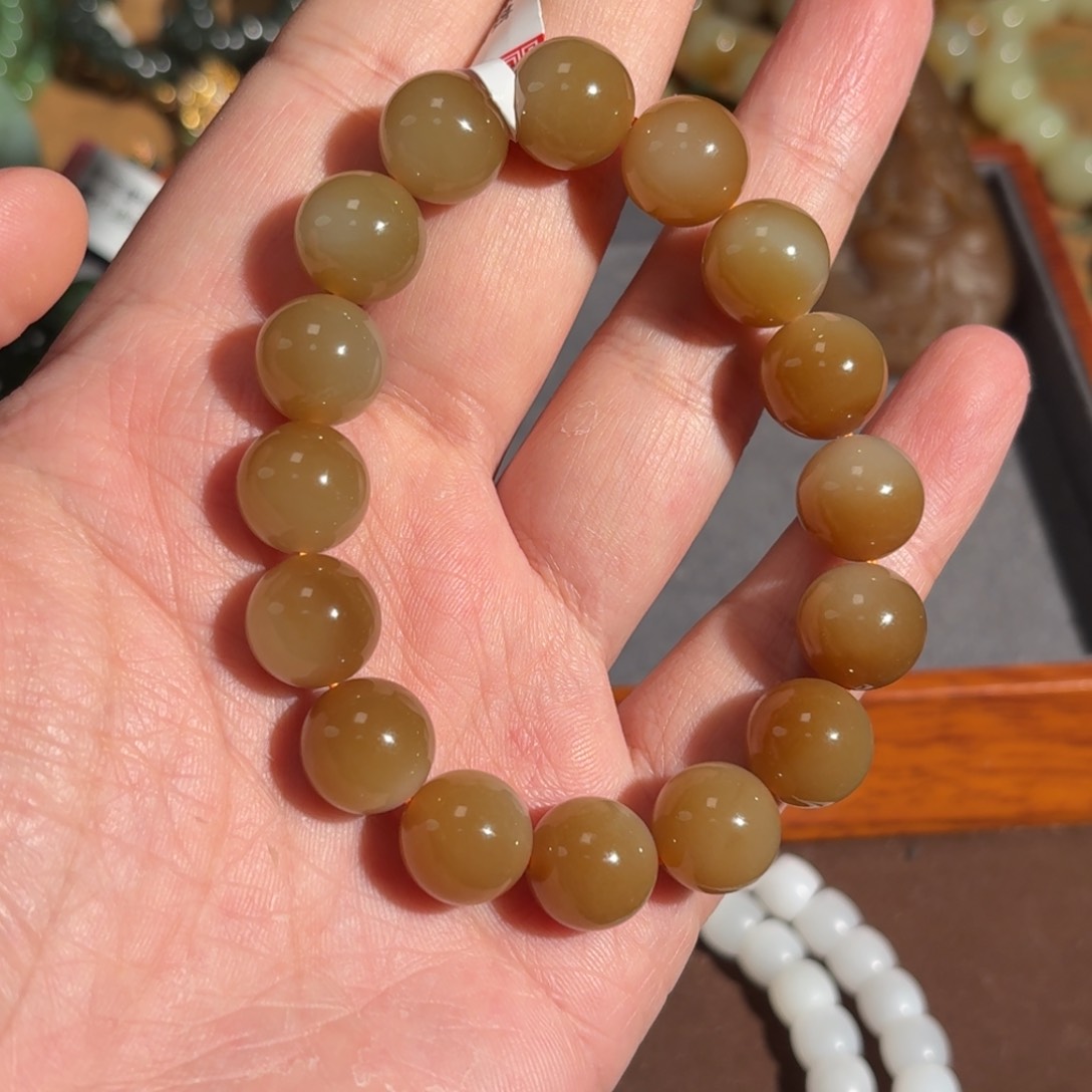 和田玉手串未镶嵌