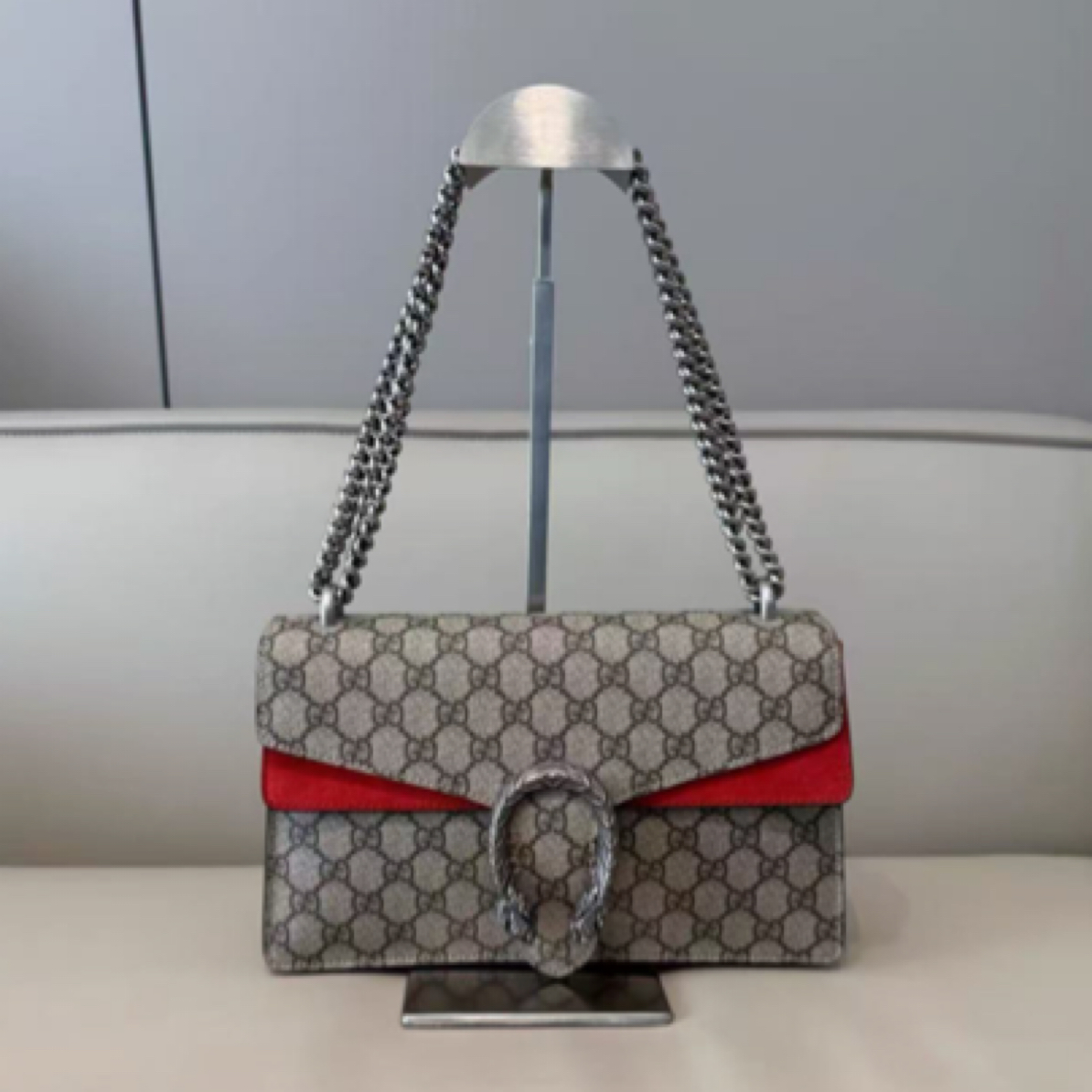 95新 GUCCI/古驰 酒神中号红拼