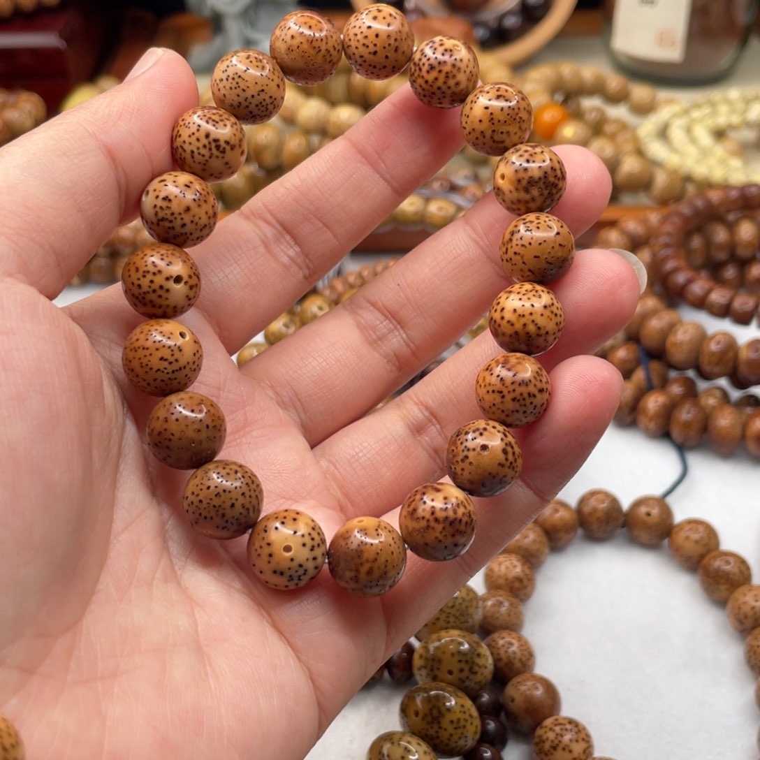 星月菩提吊坠柒*12圆虎皮