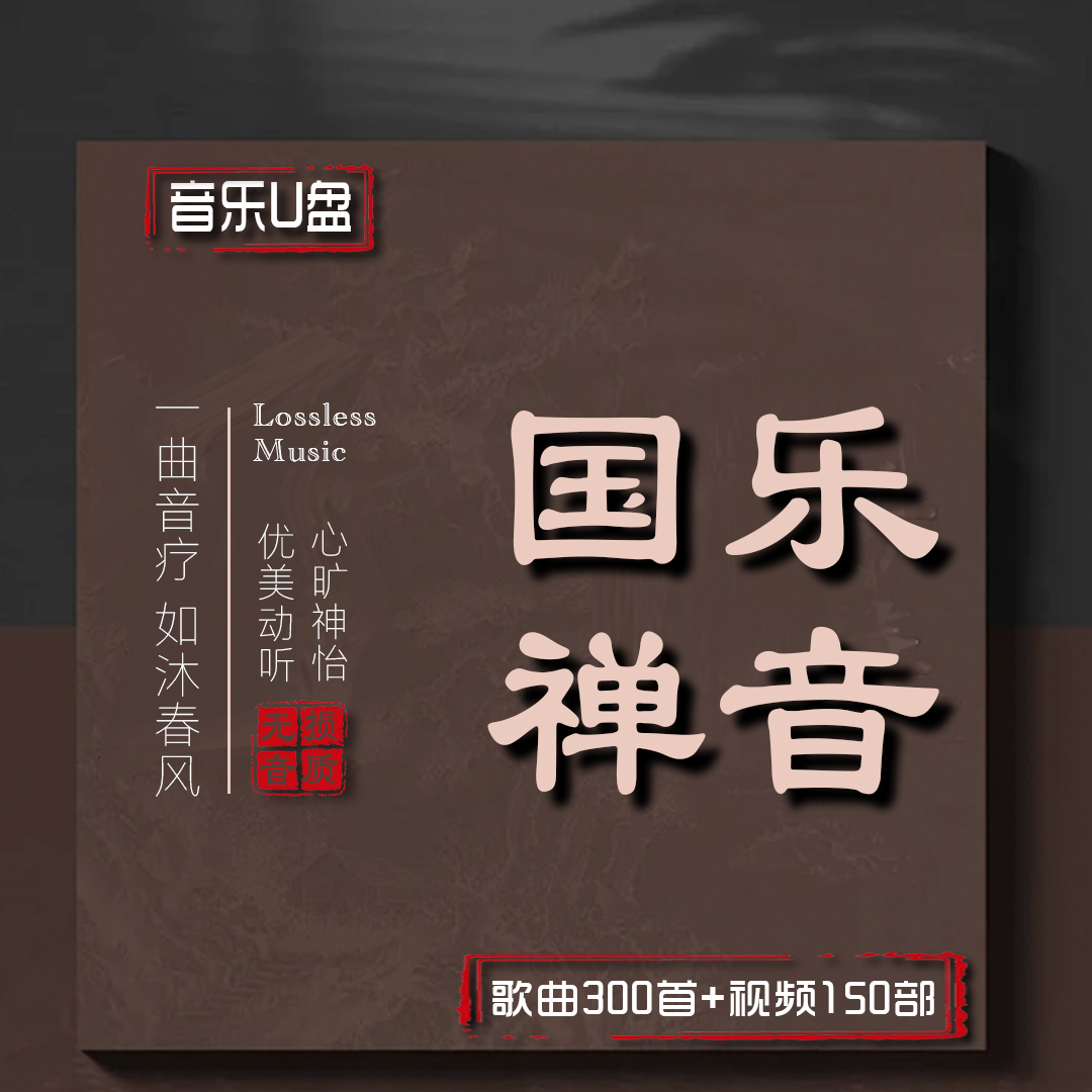 音乐优盘车载古琴琵琶笛子五音疗愈茶室无损音乐优u盘抖音国乐禅