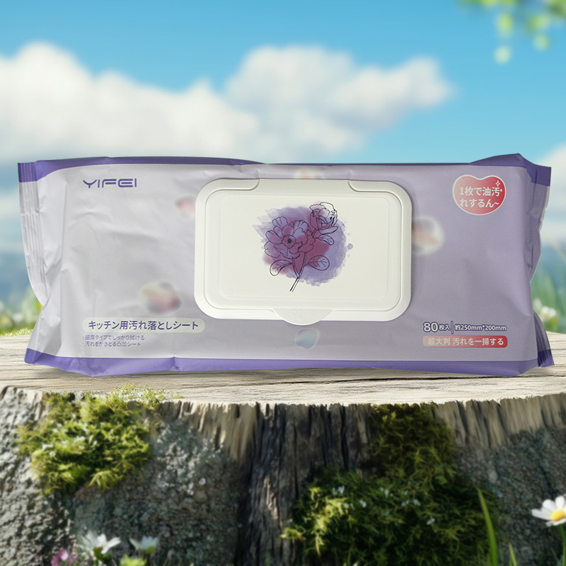 YIFEI/亿菲厨房湿巾大号加厚去油去污 80抽/包