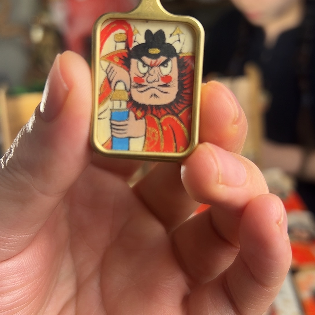 酸***豆纯手绘钟馗文创画