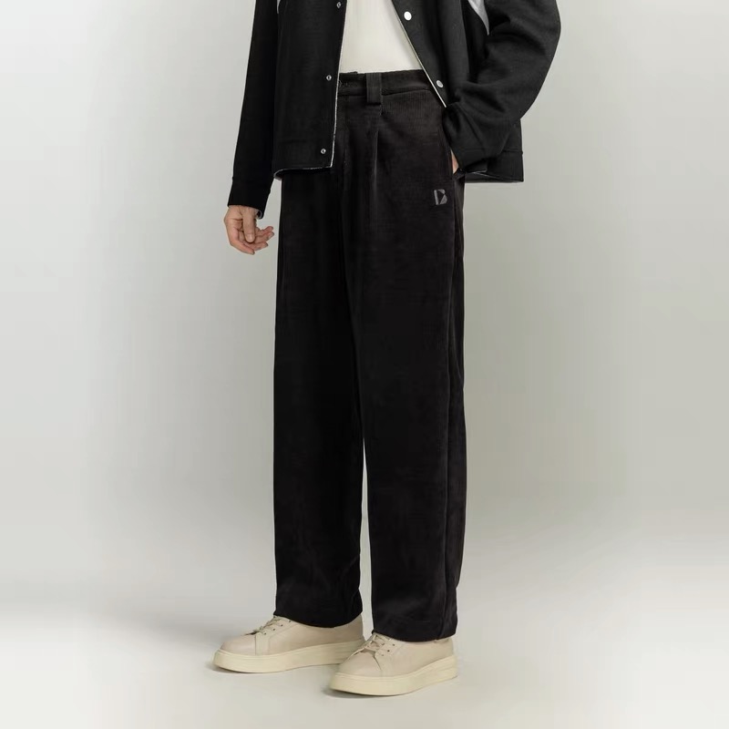 (G)B104-G10-2雪尼尔灯芯绒保暖宽松直筒休闲裤