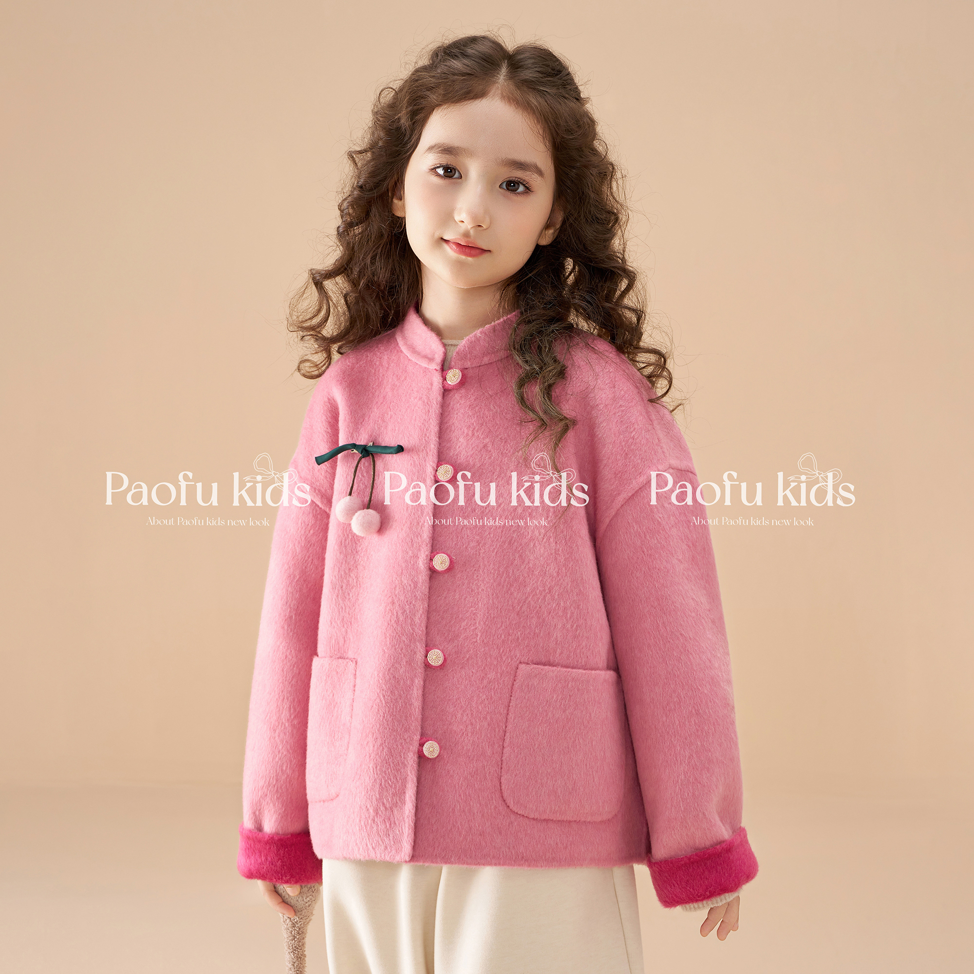 【樱桃】泡芙定制【双面双穿】【纯手工】【绵羊毛】女童秋冬大衣 PF51137