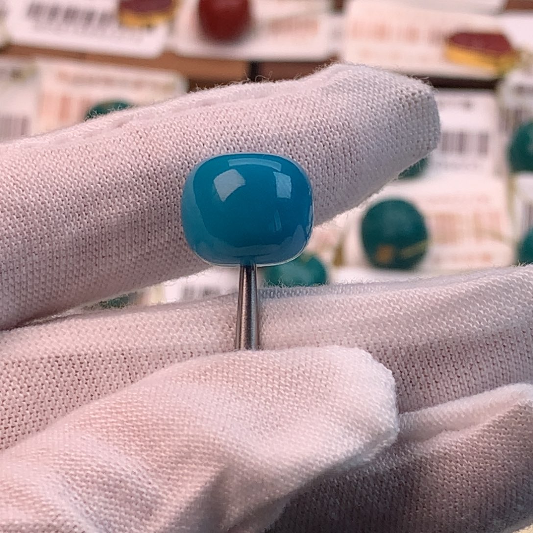 绿松石未镶嵌配饰蕊12.2*10.3