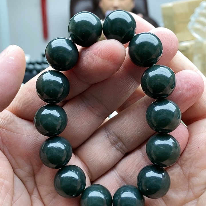 【闪购商品】未镶嵌手链和田玉16蓝青