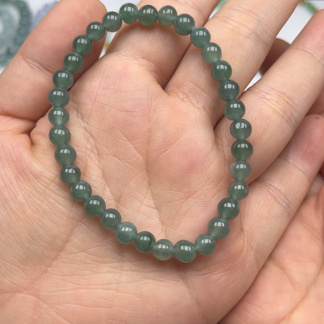 翡翠未镶嵌手链危料6.1