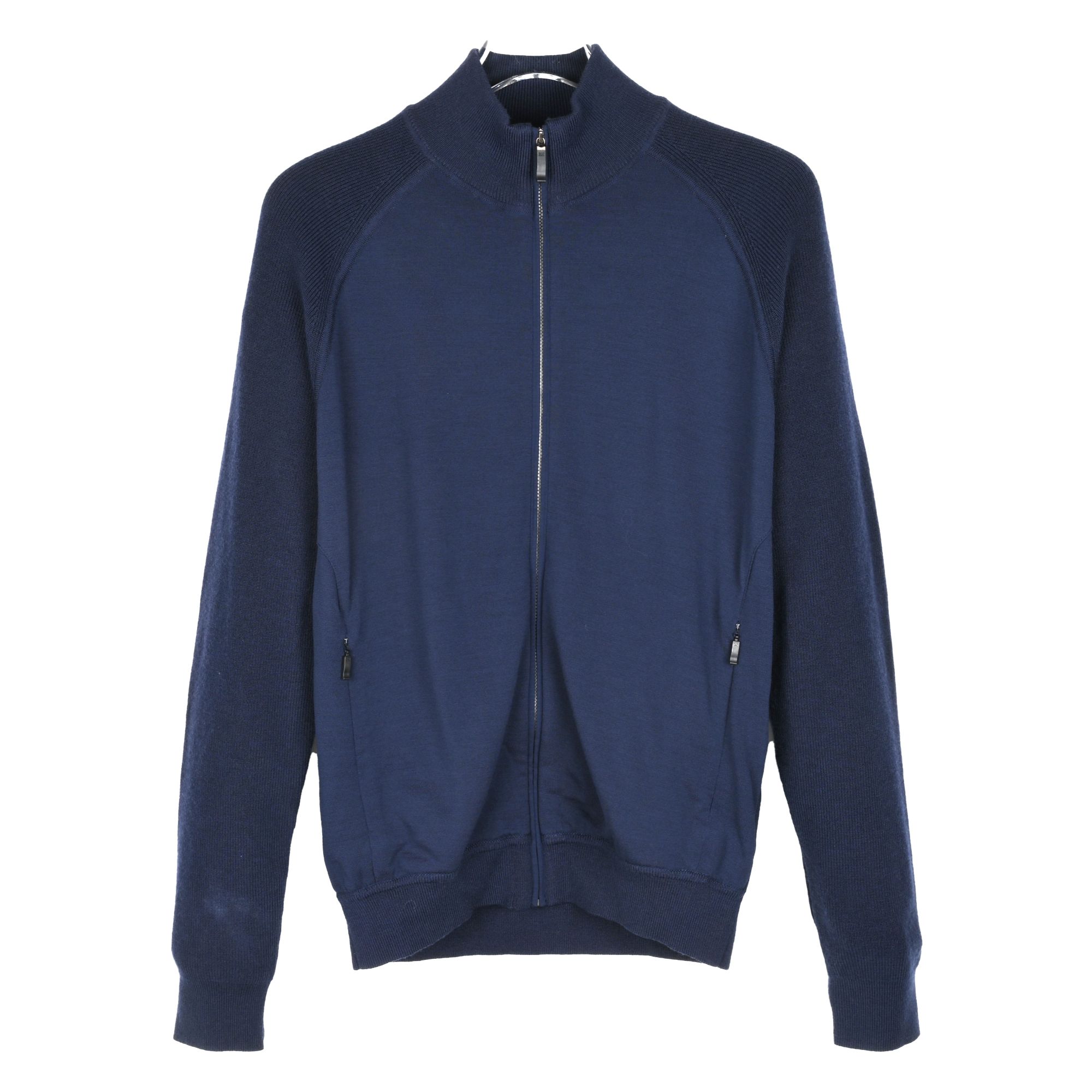 杰尼亚ZEGNA SPORT男士插肩袖羊毛针织拉链外套 SFP61ZST455B08