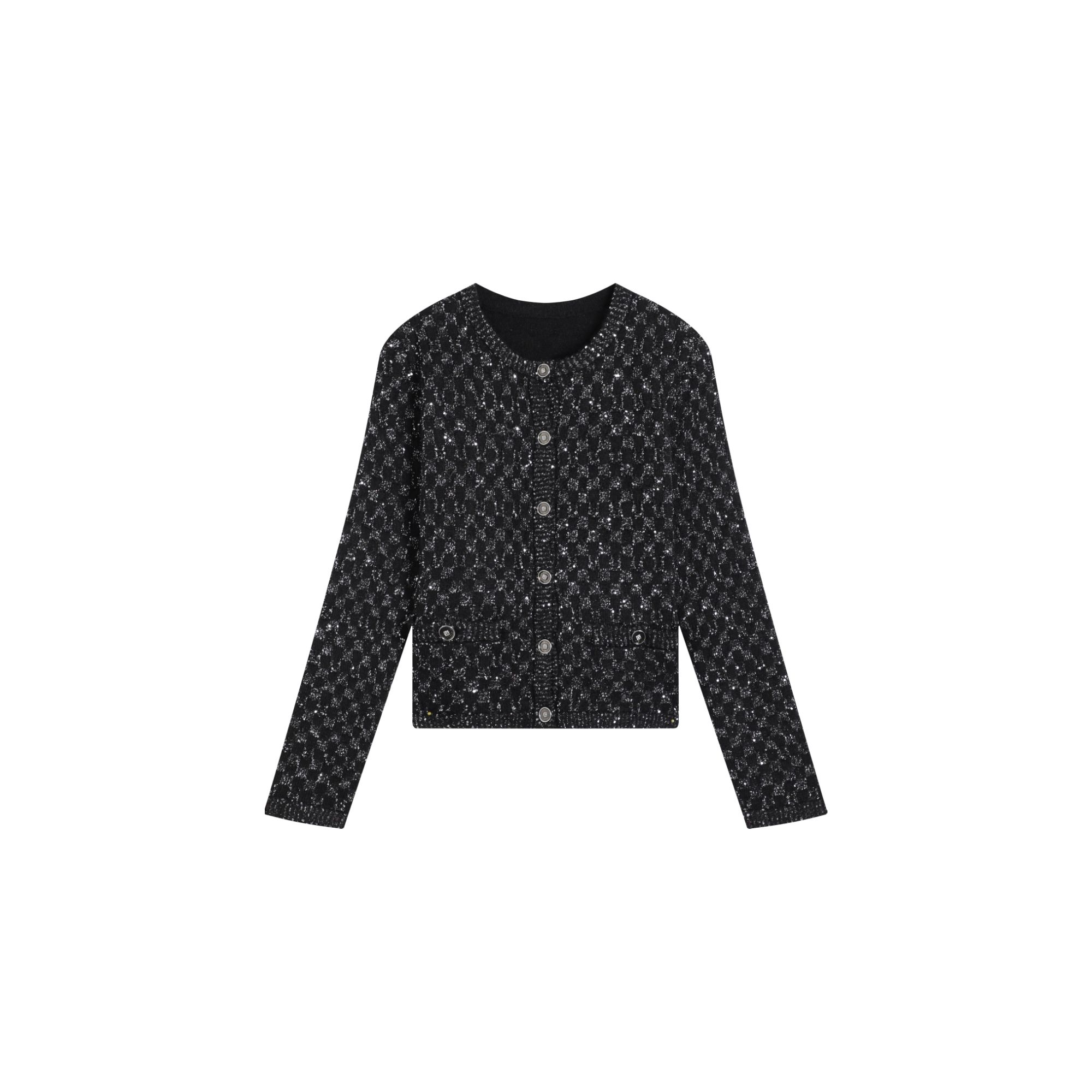 【旺桃专属】羊毛落肩袖长袖女短外套女士气质休闲女装25C-W1149