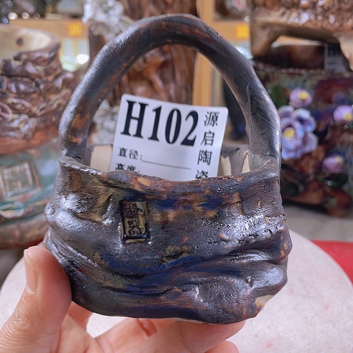 紫砂花盆景德镇陶瓷102