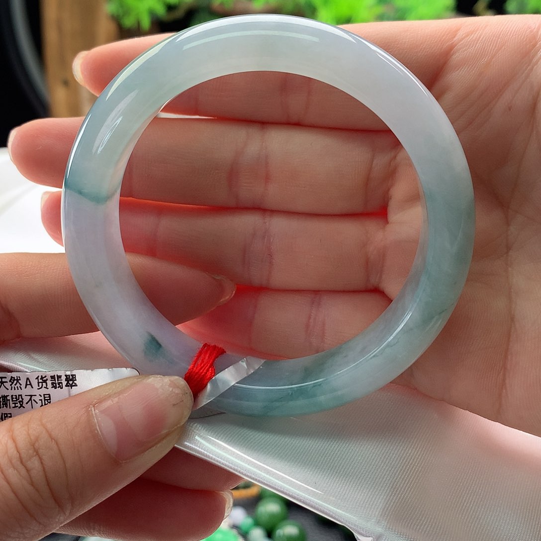 翡翠手镯未镶嵌53正圈