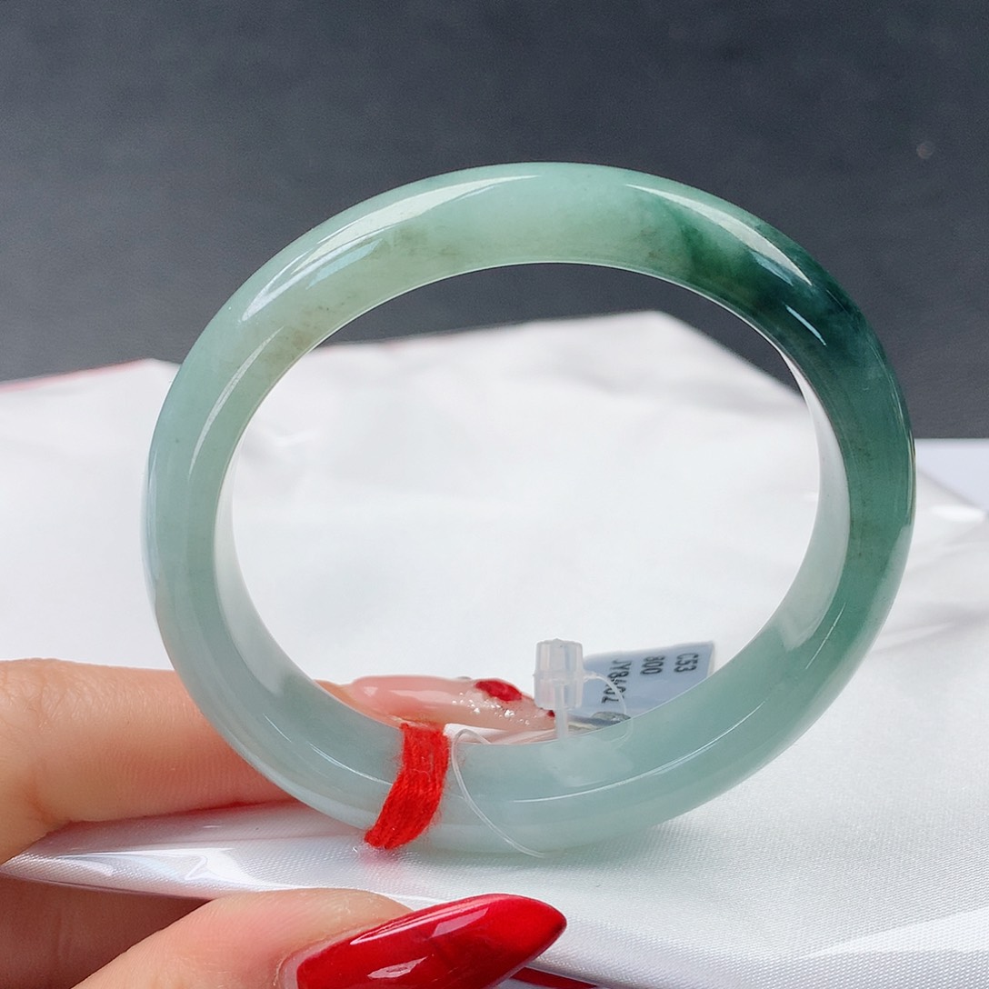 翡翠手镯未镶嵌38贵妃53