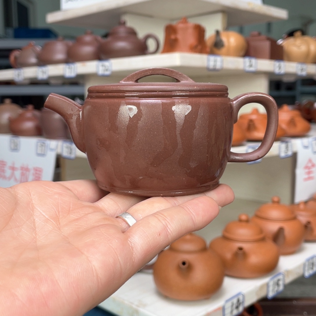 紫砂茶壶紫泥全手工160毫升