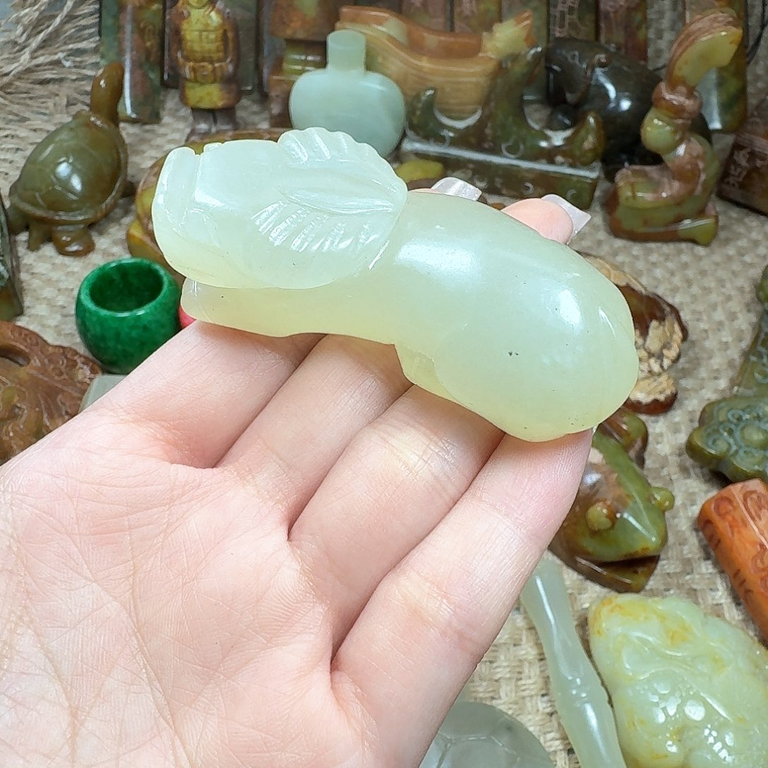 白玉菩提吊坠挂件