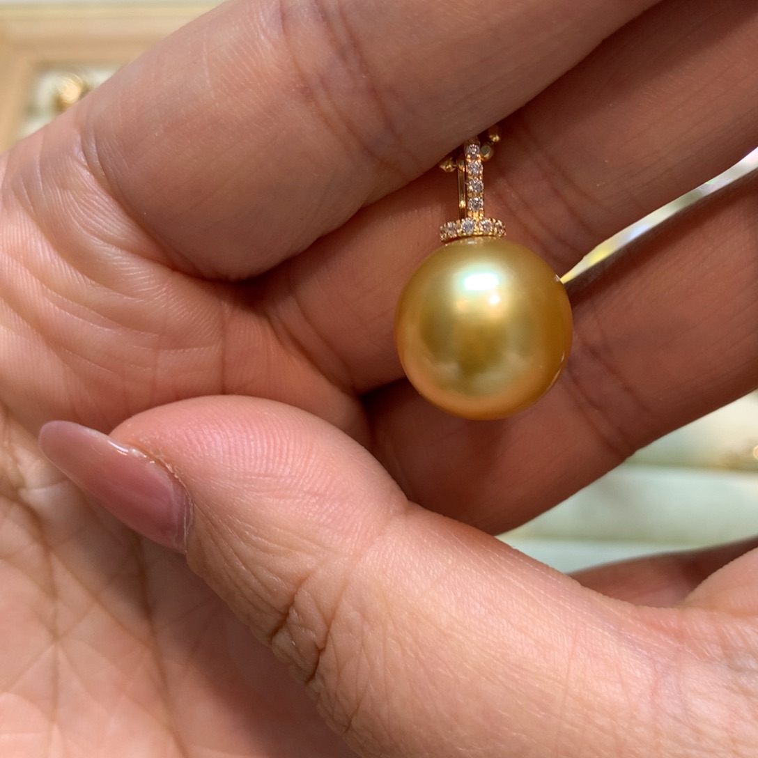 海水珍珠颈饰14K金镶嵌