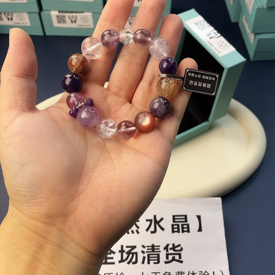 手链银S925镶嵌水晶