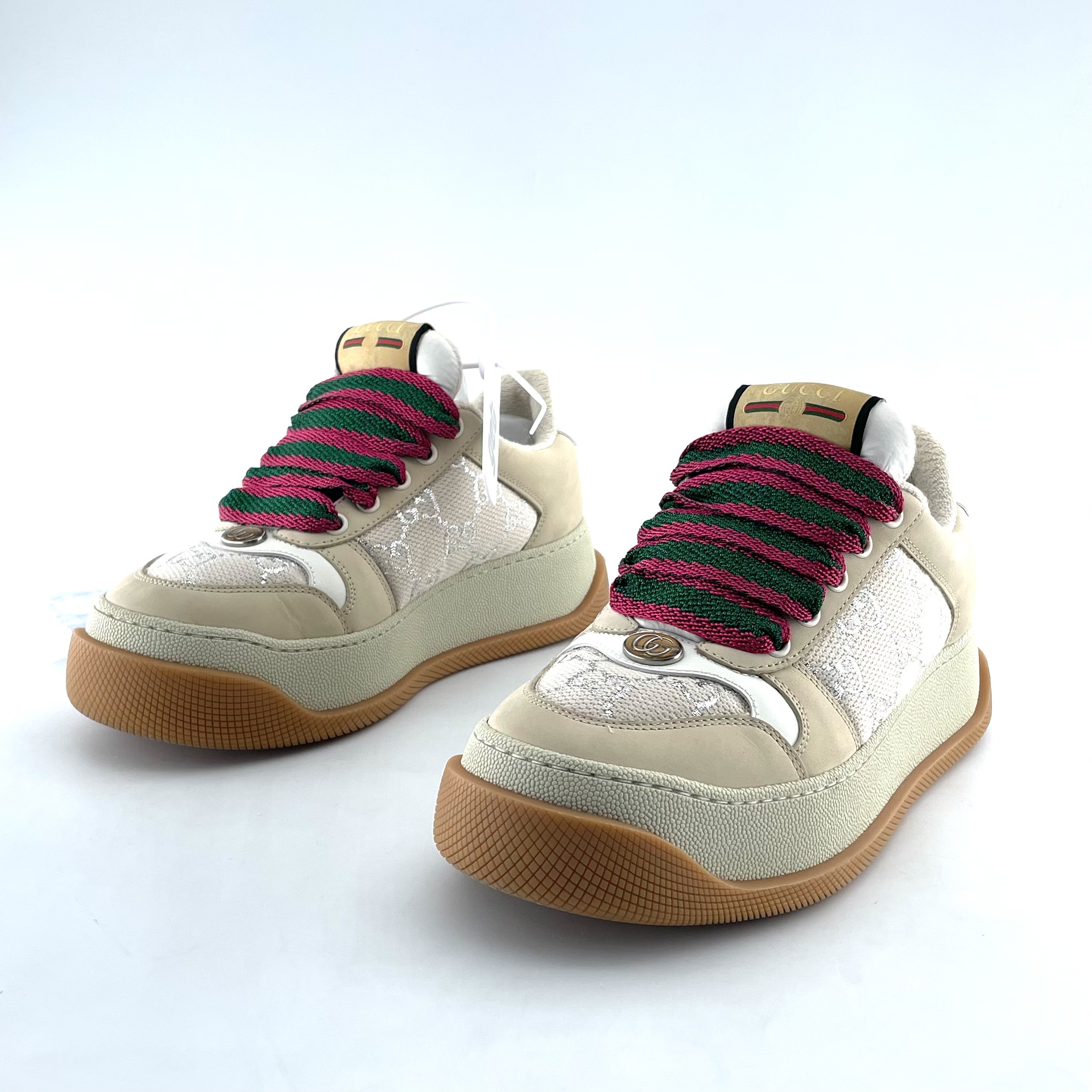 99新 GUCCI/古驰 GUCCI/古驰 36.5码 下地一次新款胖丁板鞋 D2984