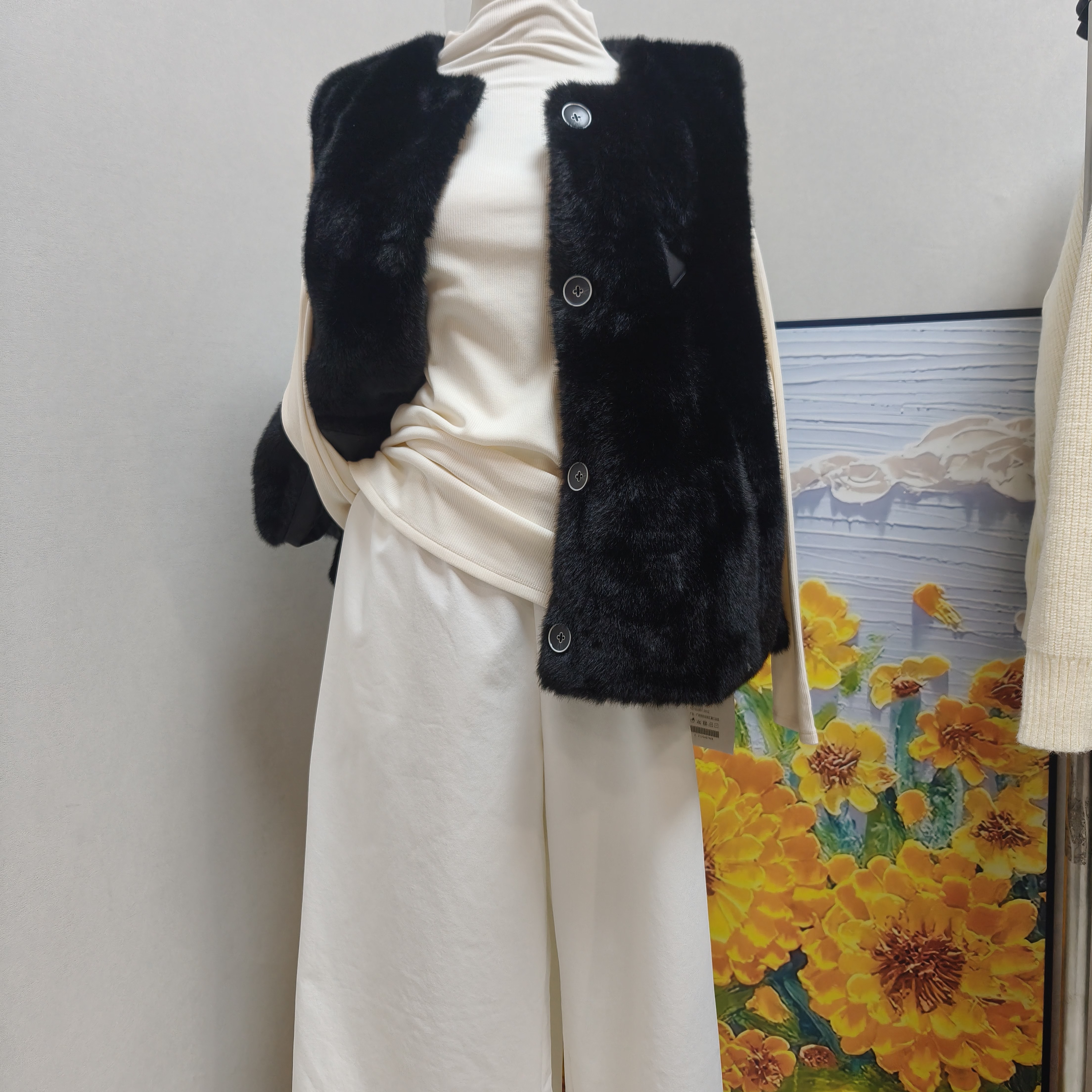 6339时尚气质百搭马甲保暖