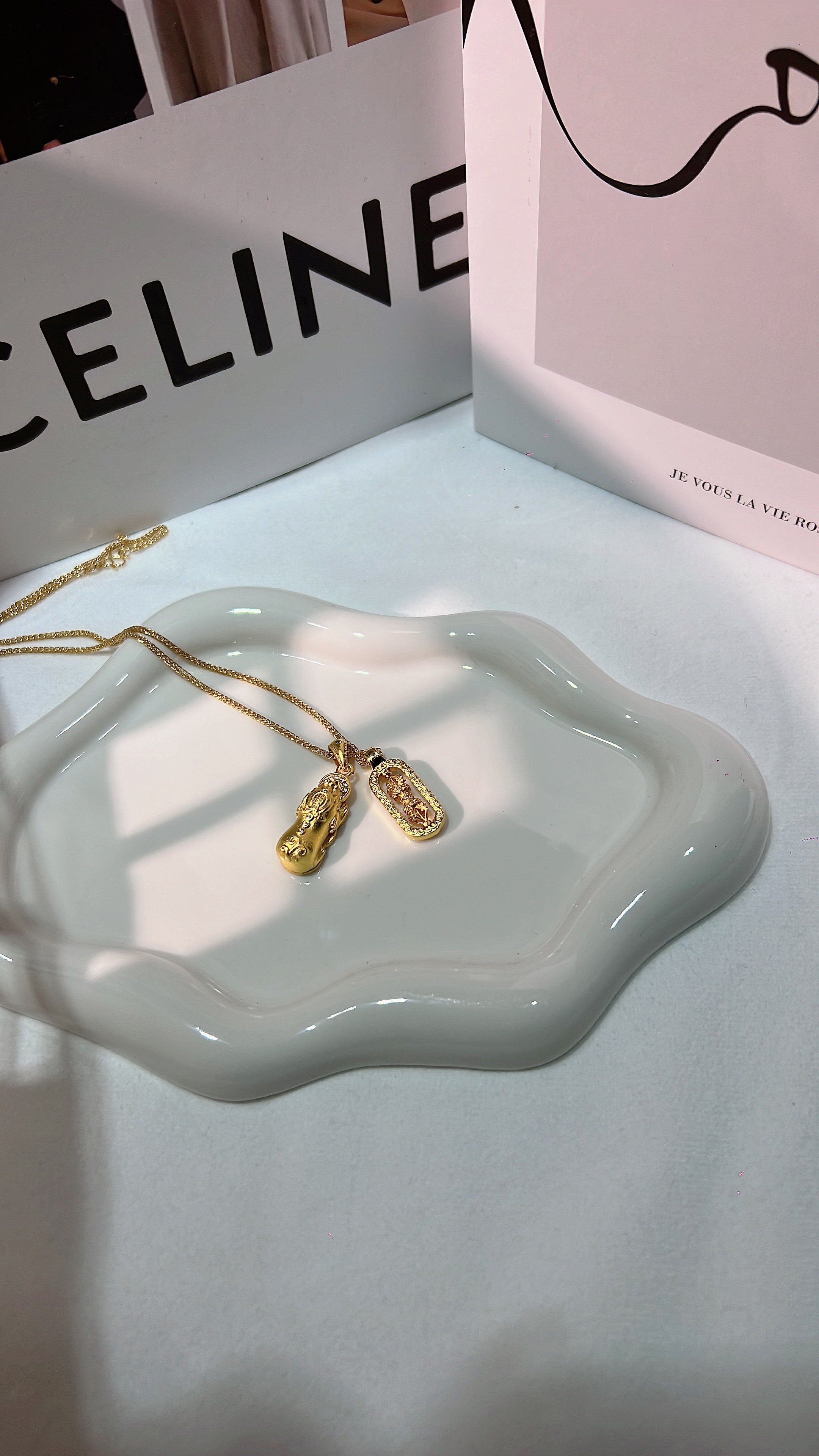 链子925银 貔貅金刚项链不褪色s925银镀金设计高级轻奢小众吊坠