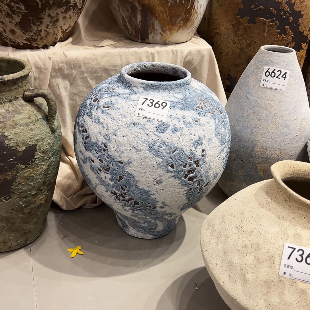 瓶7369高32口10陶瓷花瓶无孔