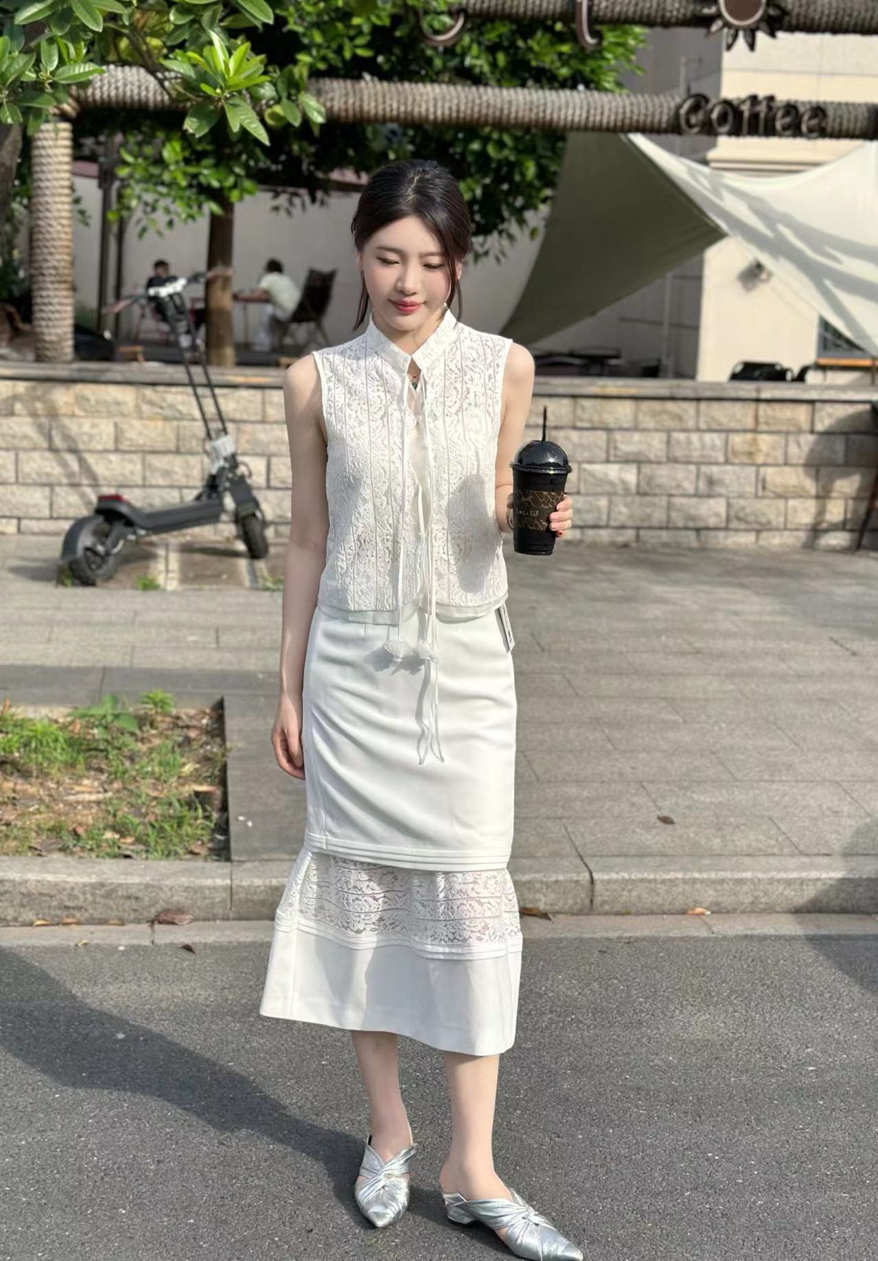 设计师品牌 UU推荐 sici bang 花非花蕾绑带马甲