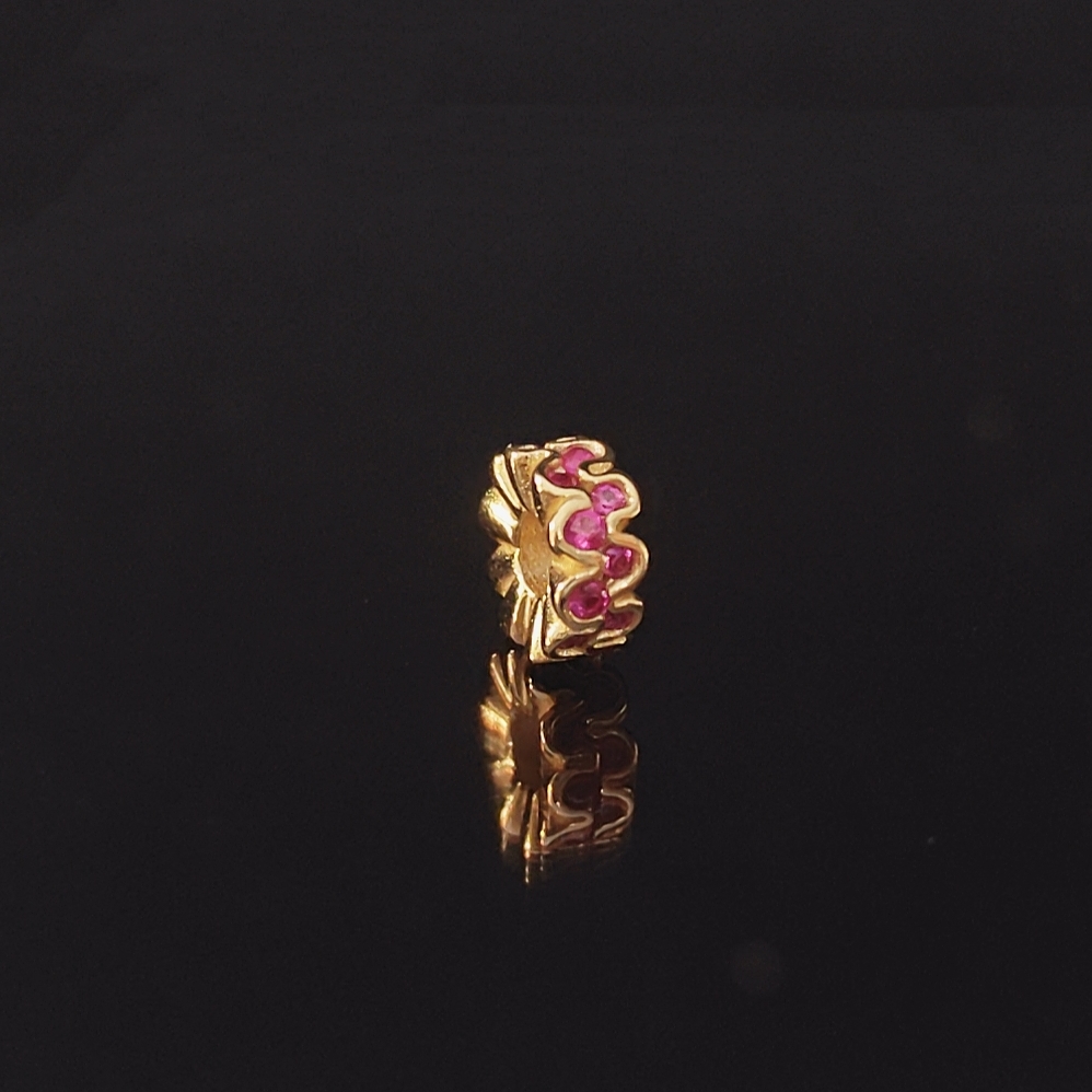 波浪隔片粉钻6mm配饰