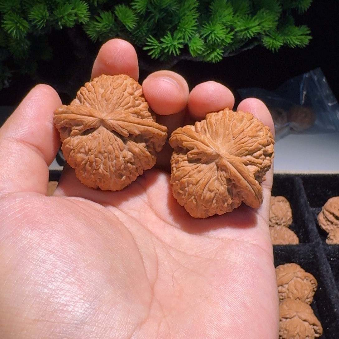 吊坠文玩核桃白狮子