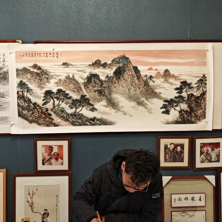 国画贾海瑞老师现场定制