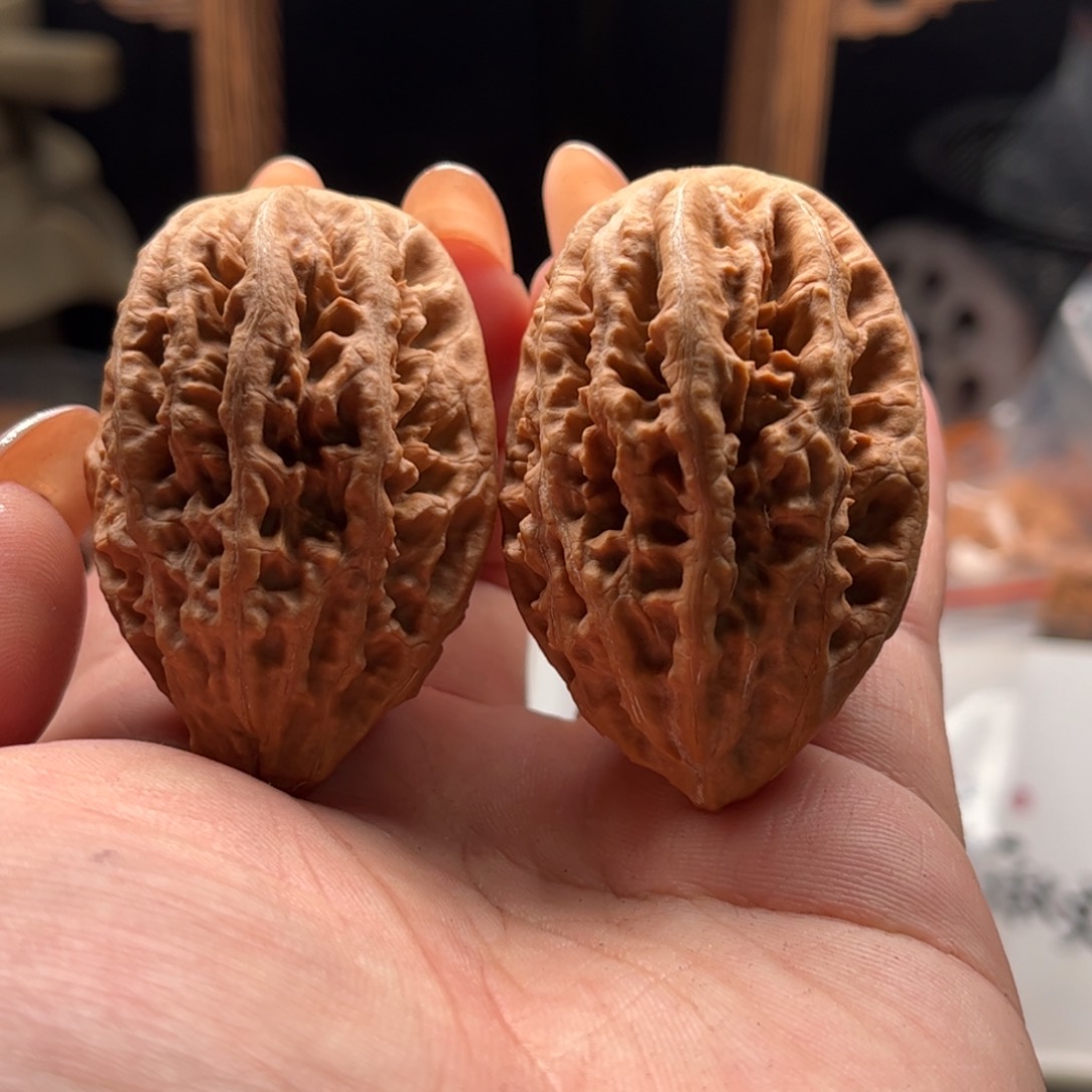 文玩核桃把件关东木子家楸大胖50色差