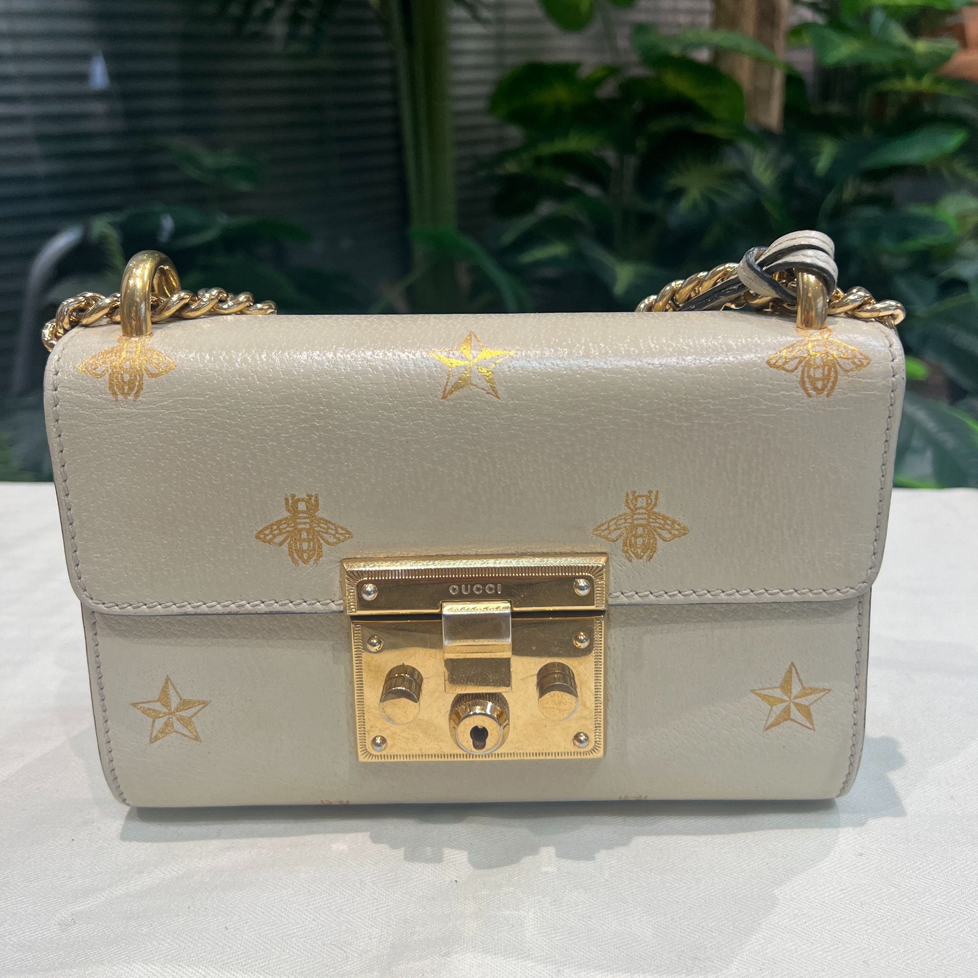 95新 GUCCI/古驰 蜜蜂单肩斜挎简约包/NMH