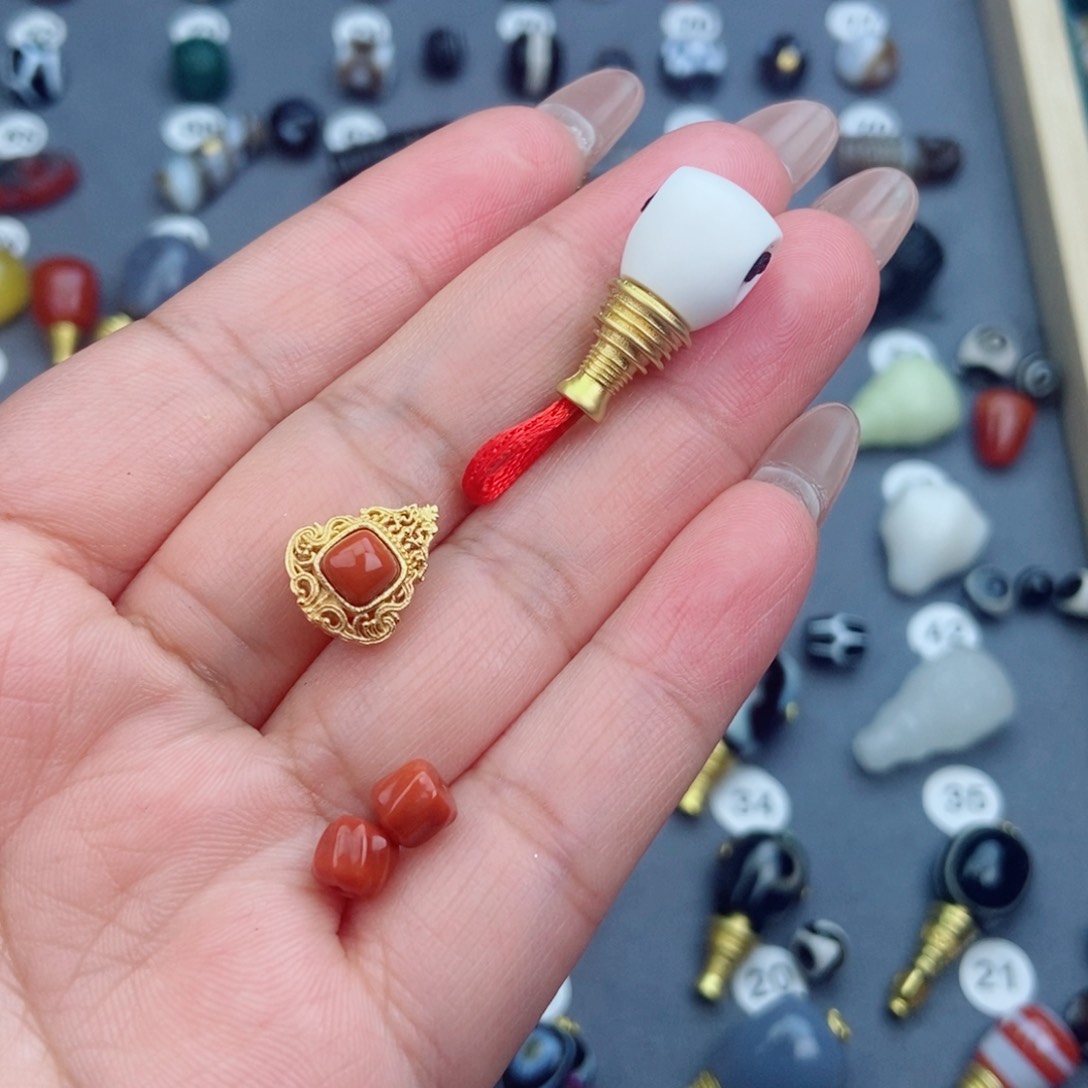 玛瑙/玉髓森柏珠宝未镶嵌小*，